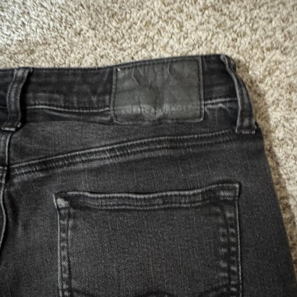 American Eagle Jeans Mens 30x32 Black Next Level Flex Slim Denim Pants - Picture 9 of 11